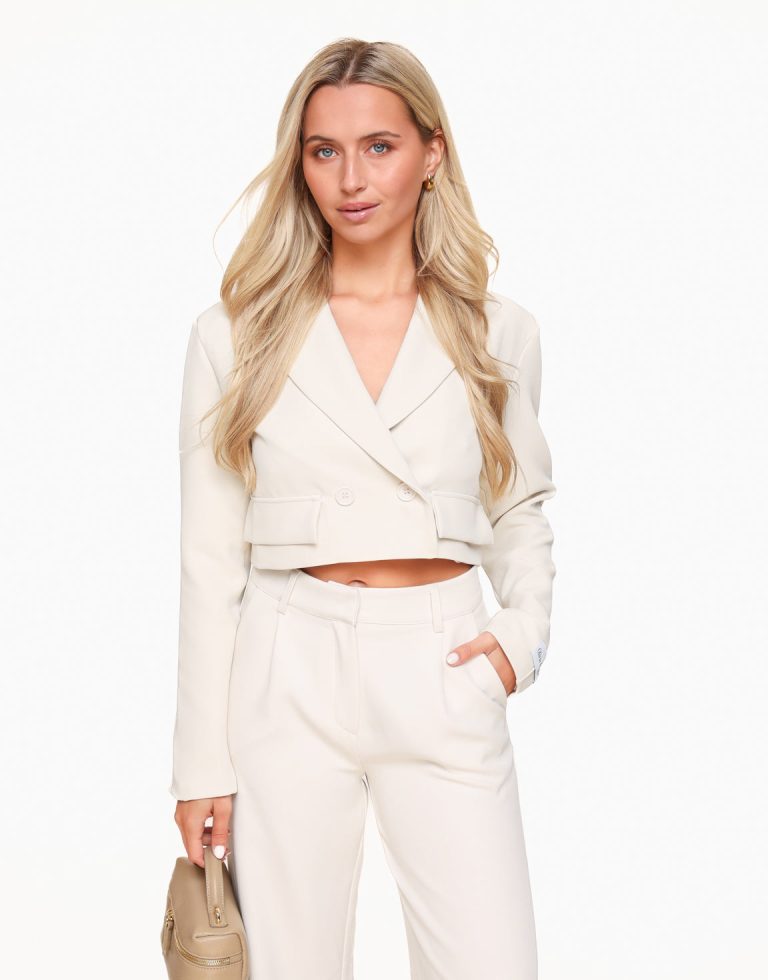 Creme F/W Edit Cropped LS - Blazer | Olivia & Kate