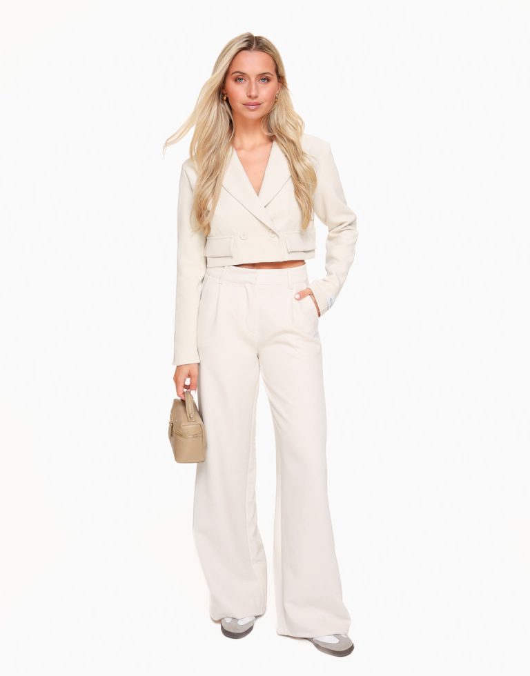 Creme F/W Edit Hoge Taille - Pantalon | Olivia & Kate