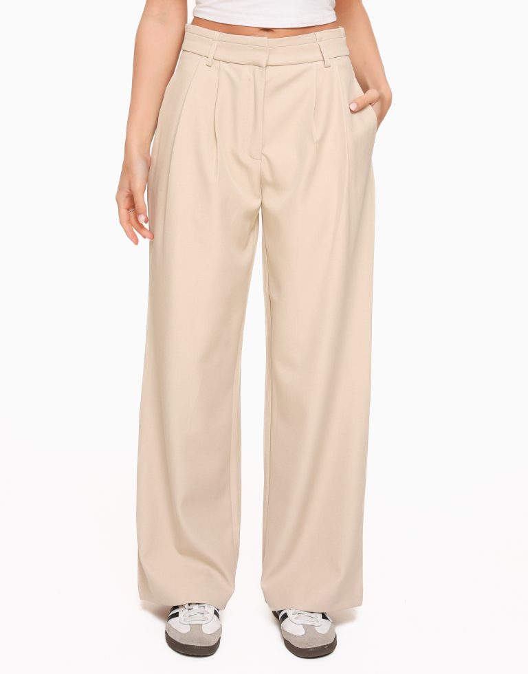 Beige Iconic - Pantalon | Olivia & Kate