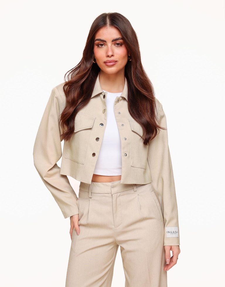 Beige STUDIO Cropped - Jasje | Olivia & Kate