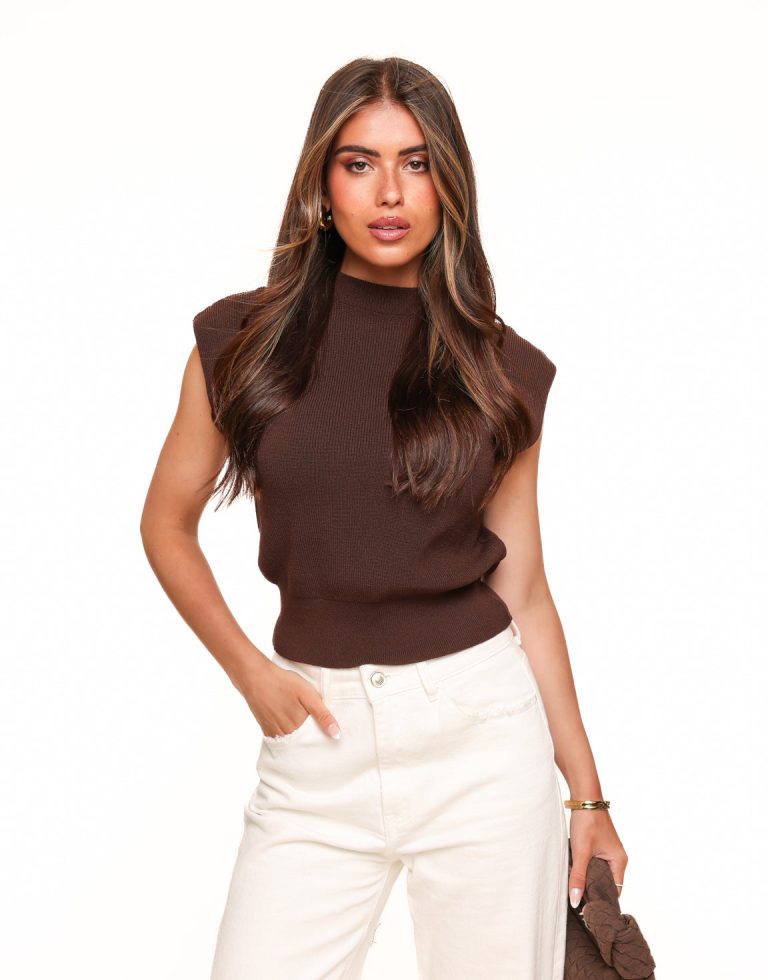 Donkerbruine Spencer - Top | Olivia & Kate