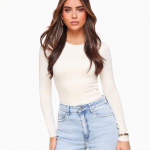 Creme Basic LS - Top | Olivia & Kate