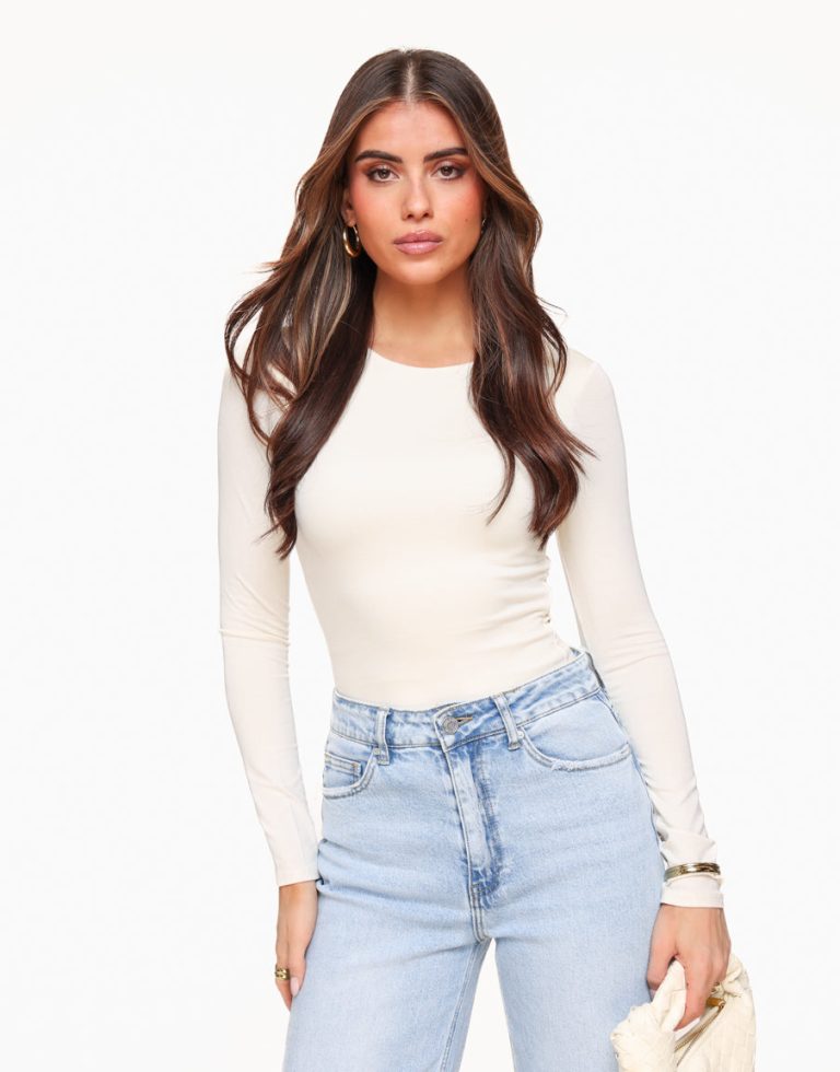 Creme Basic LS - Top | Olivia & Kate