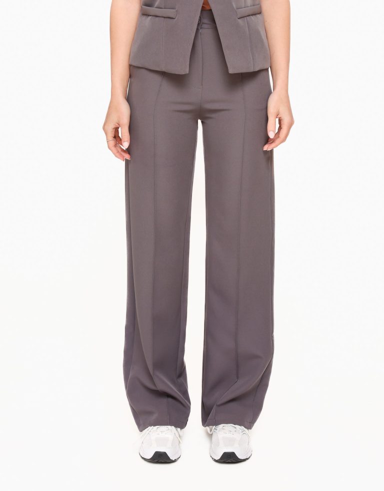 Donkergrijze Basic - Pantalon | Olivia & Kate