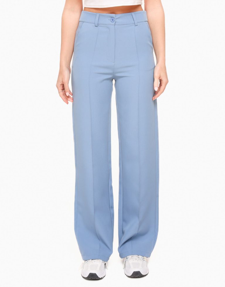 Ijsblauwe Basic - Pantalon | Olivia & Kate