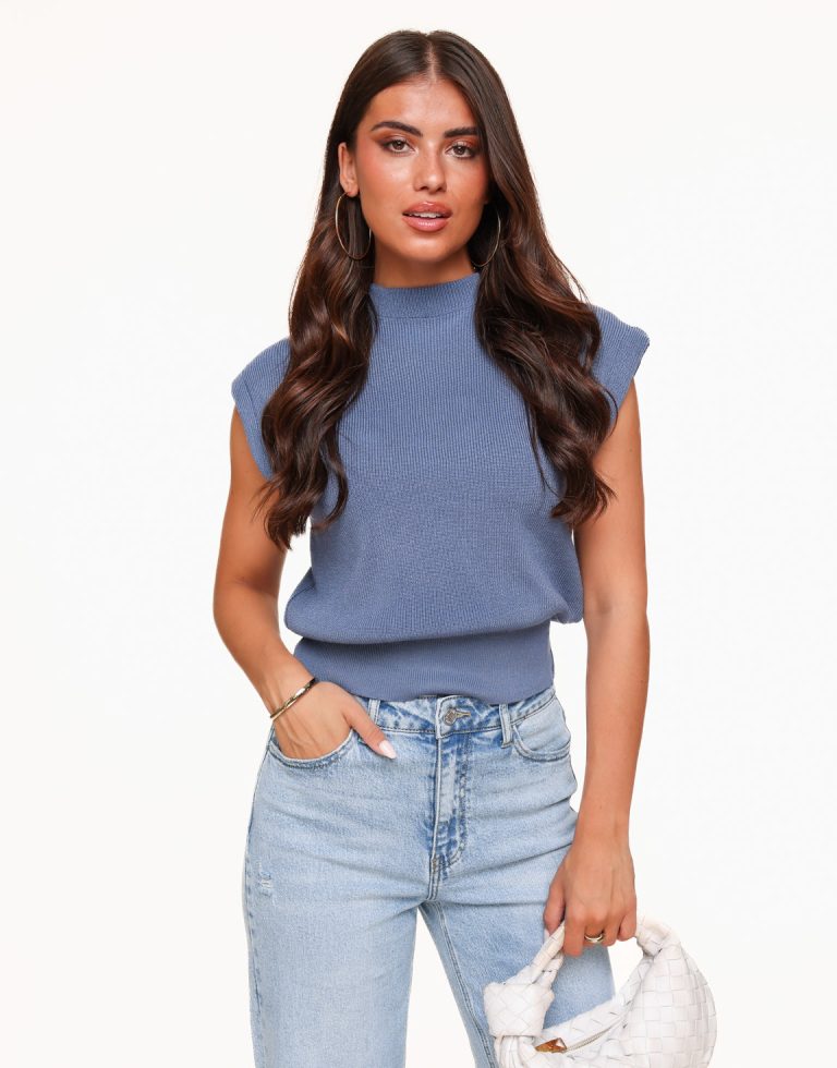 Jeans Blauwe Spencer - Top | Olivia & Kate
