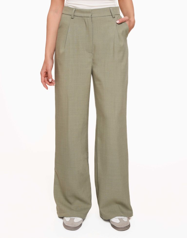 Khaki Elegante - Pantalon | Olivia & Kate