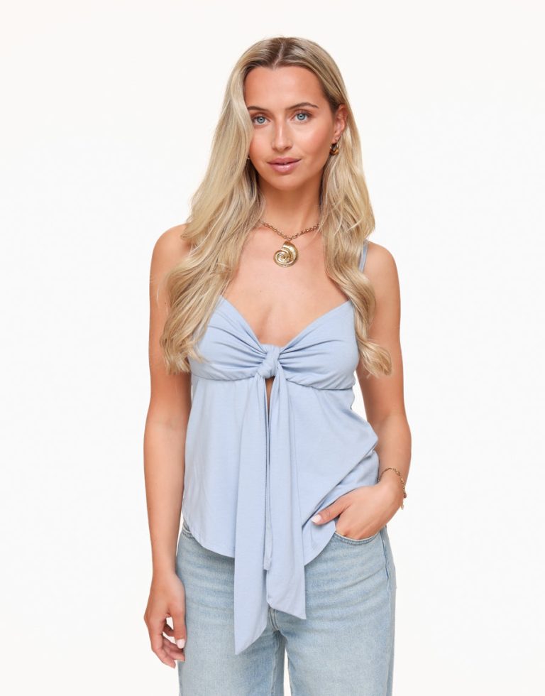 Lichtblauwe Strik - Top | Olivia & Kate