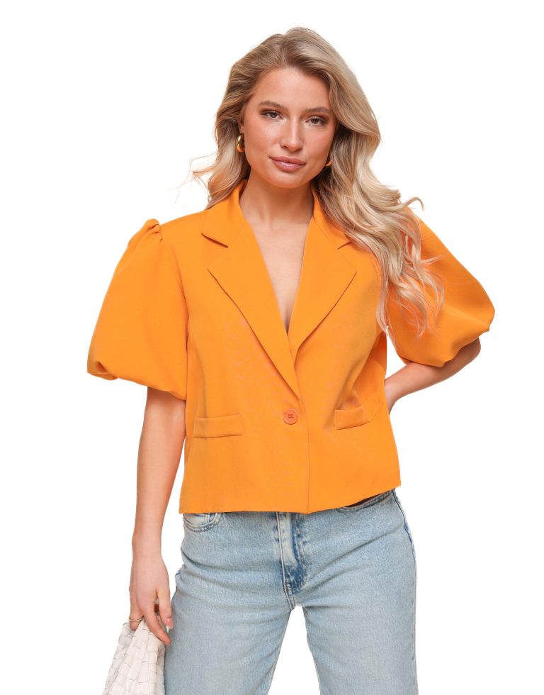 Oranje Pofmouwen SS - Blazer | Olivia & Kate