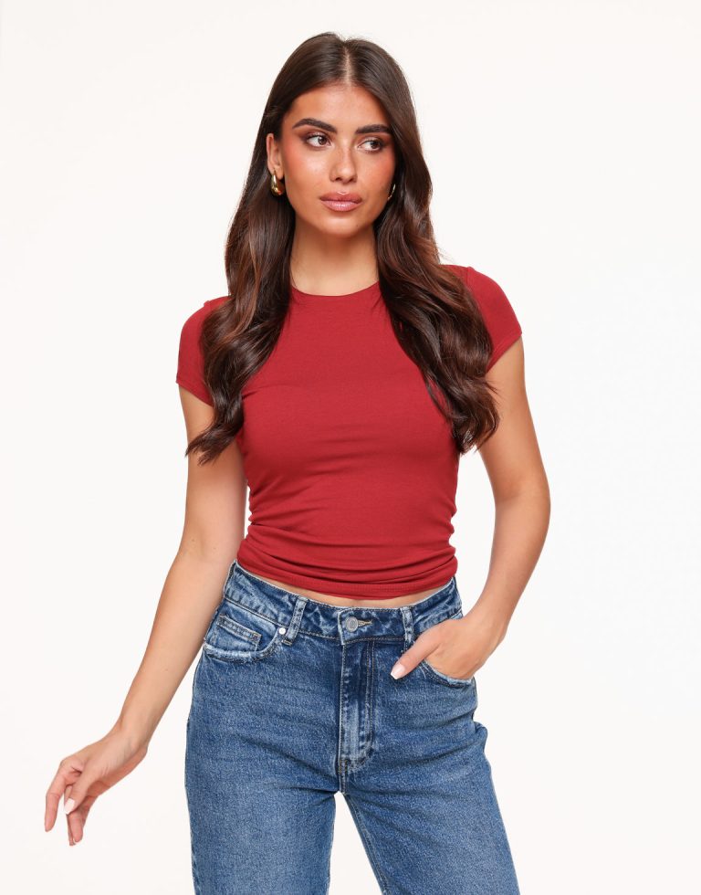 Rode Basic SS - Top | Olivia & Kate