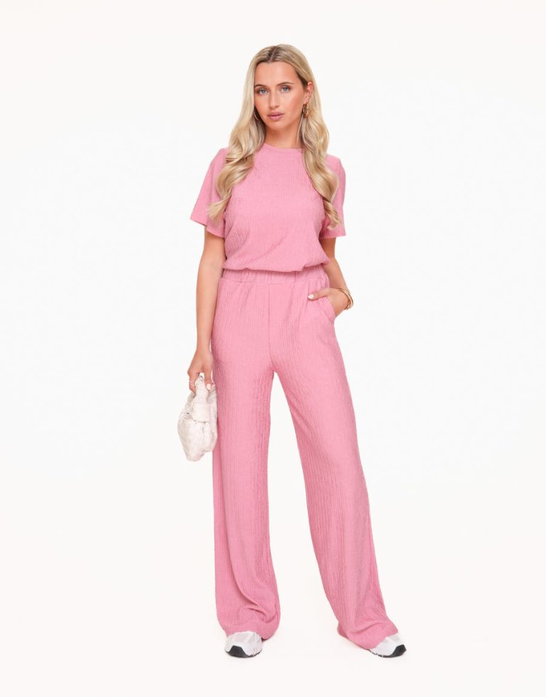 Roze Plisse - Broek | Olivia & Kate
