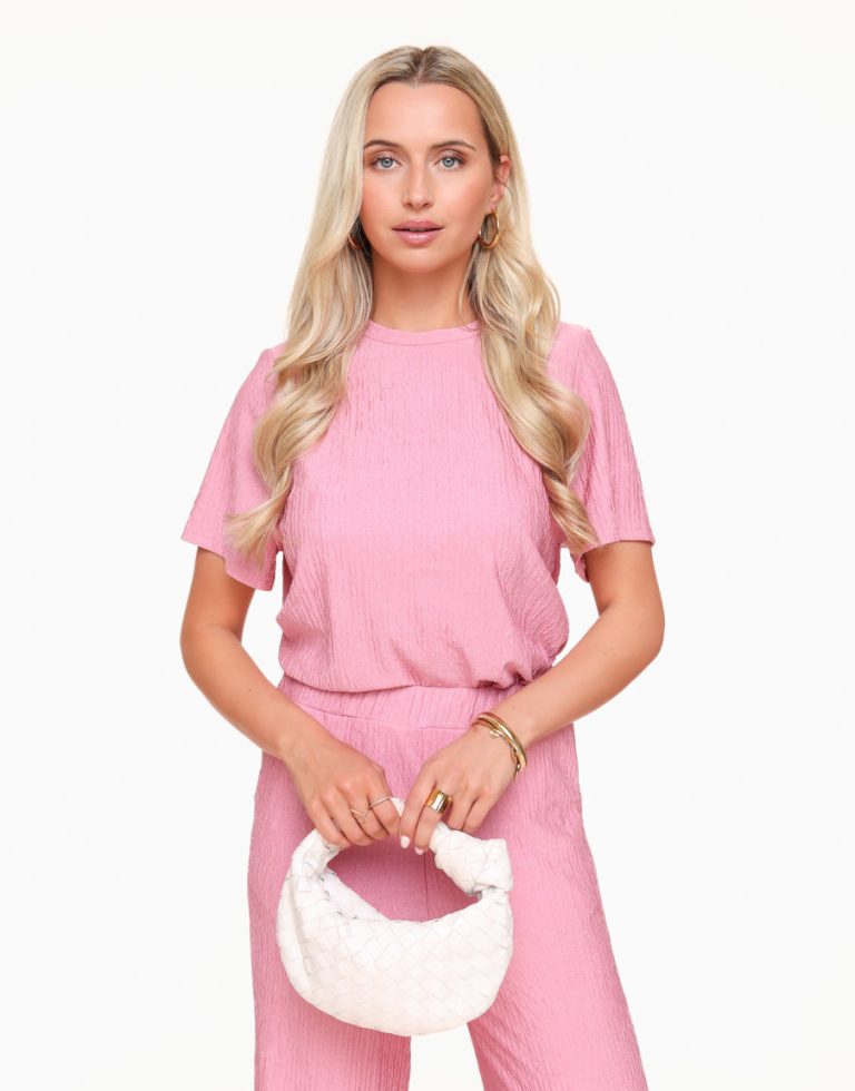 Roze Plisse - Top | Olivia & Kate