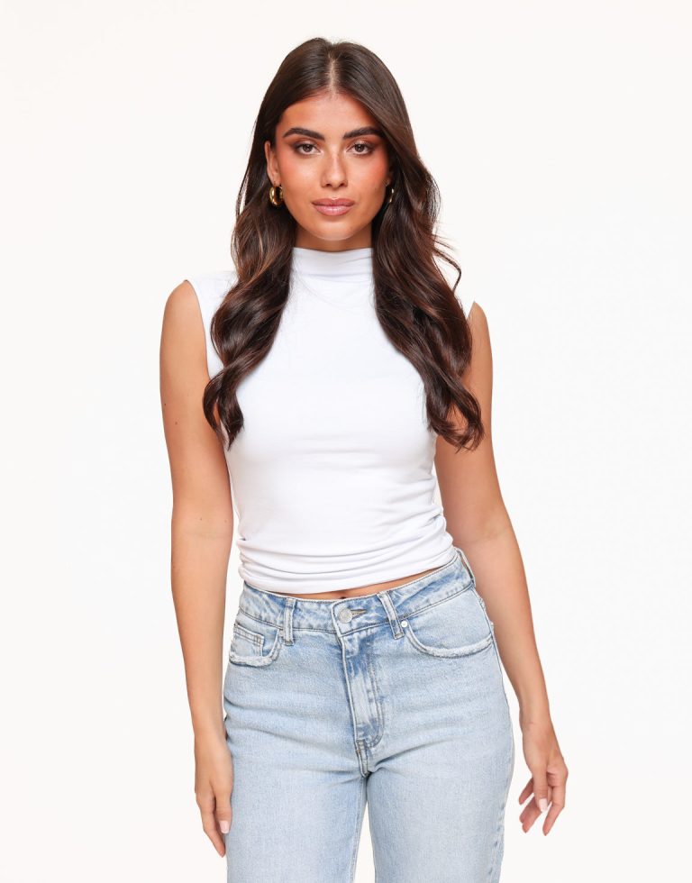 Witte Col SS - Top | Olivia & Kate