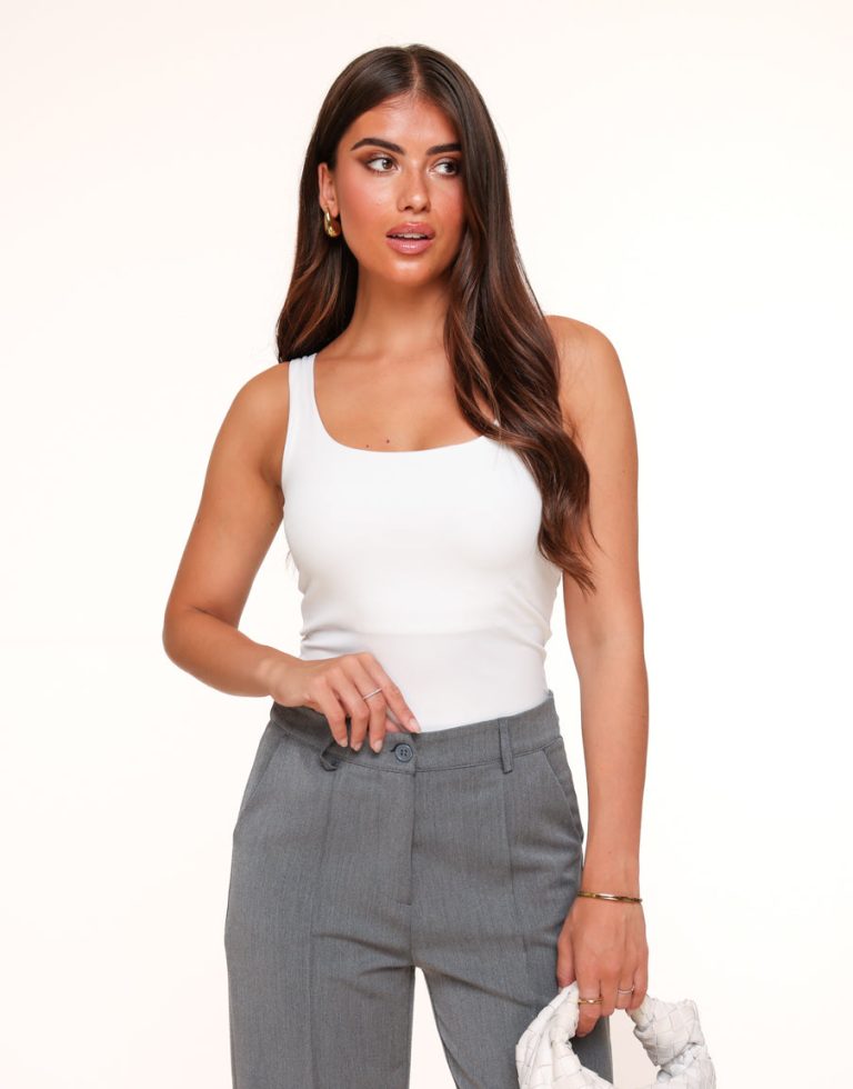 Witte Basic Omkeerbare - Top | Olivia & Kate