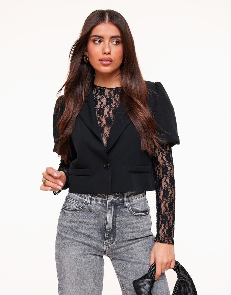 Zwarte Kanten - Top | Olivia & Kate