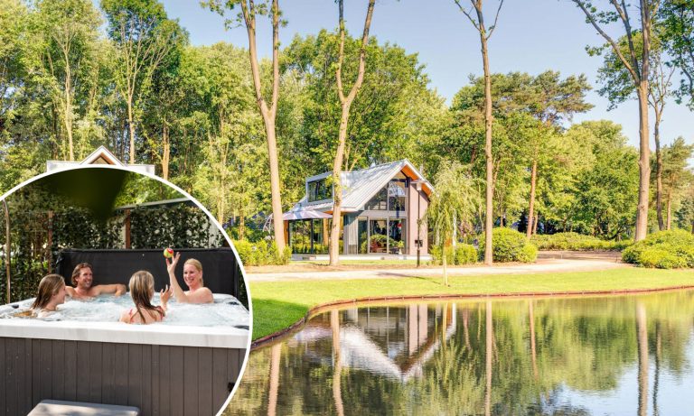 Modern ingerichte villa voor 8 personen met bubbelbad op een vakantiepark