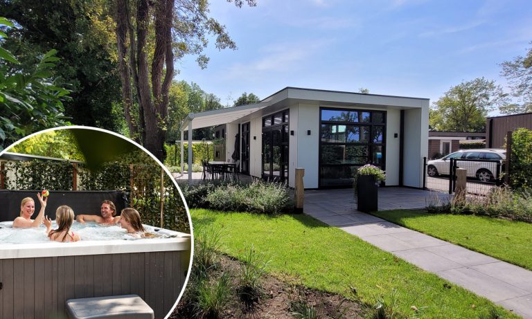 Luxe 6 persoons chalet met bubbelbad in Cromvoirt