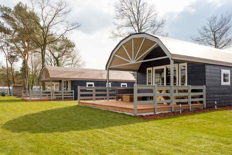 Knusse 6 persoons Lodge op de Zandstuve nabij Hardenberg.