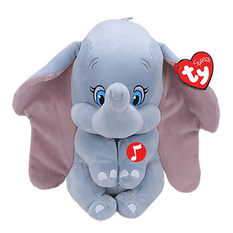 TY Beanie Boos Sparkle Knuffel Disney Dumbo + Geluid 24 cm | Kopen bij Flickmyhouse
