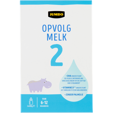 Jumbo 2 Opvolgmelk 610 Maanden 2 x 400 g | Flickmyhouse