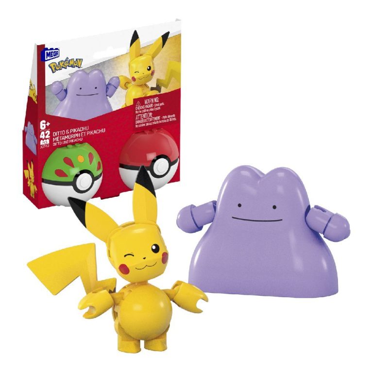Mattel Mega Pok&eacute;mon Pikachu en Ditto | Kopen bij Flickmyhouse
