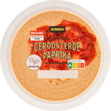 Jumbo Hummus Geroosterde Paprika 200 g Aanbieding bij Jumbo | 3 voor 6.00 | Flickmyhouse