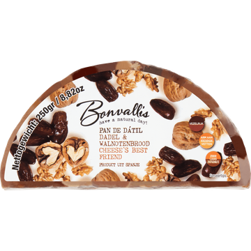 Bonvallis Pan de Datil Dadel & Walnotenbrood 250 g bij Jumbo | Flickmyhouse