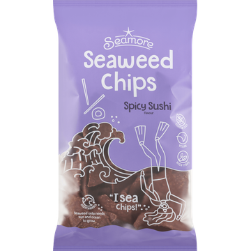 Seamore Seaweed Chips Spicy Sushi Flavour 135 g bij Jumbo | Flickmyhouse
