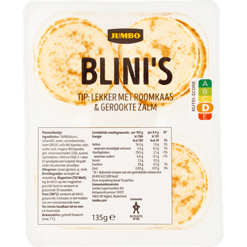 Jumbo Blini's 135 g | Flickmyhouse