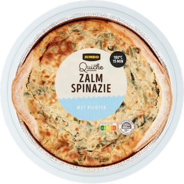 Jumbo Quiche Zalm Spinazie 300 g | Flickmyhouse