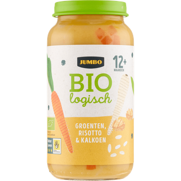 Jumbo Biologisch Babyvoeding Groenten Risotto & Kalkoen 12+ Maanden 250 g | Flickmyhouse
