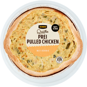 Jumbo Quiche Prei Pulled Chicken 300 g | Flickmyhouse