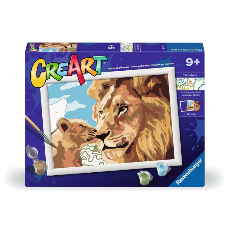 Ravensburger CreArt Schilderen op Nummer Leeuw met Baby | Kopen bij Flickmyhouse