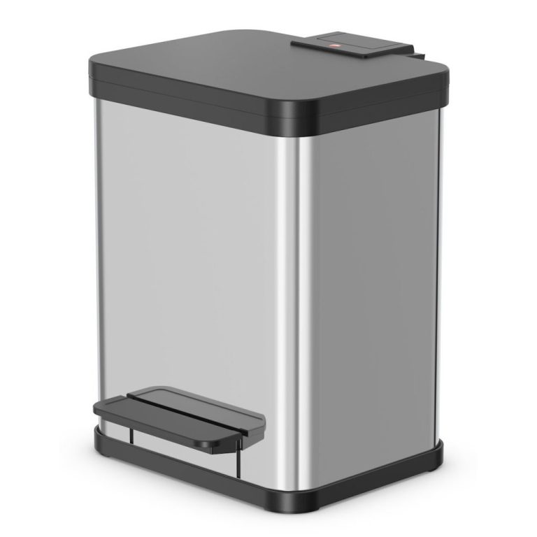 Hailo Oko Duo Plus M Pedaalemmer 2x9L RVS/Zwart | Kopen bij Flickmyhouse