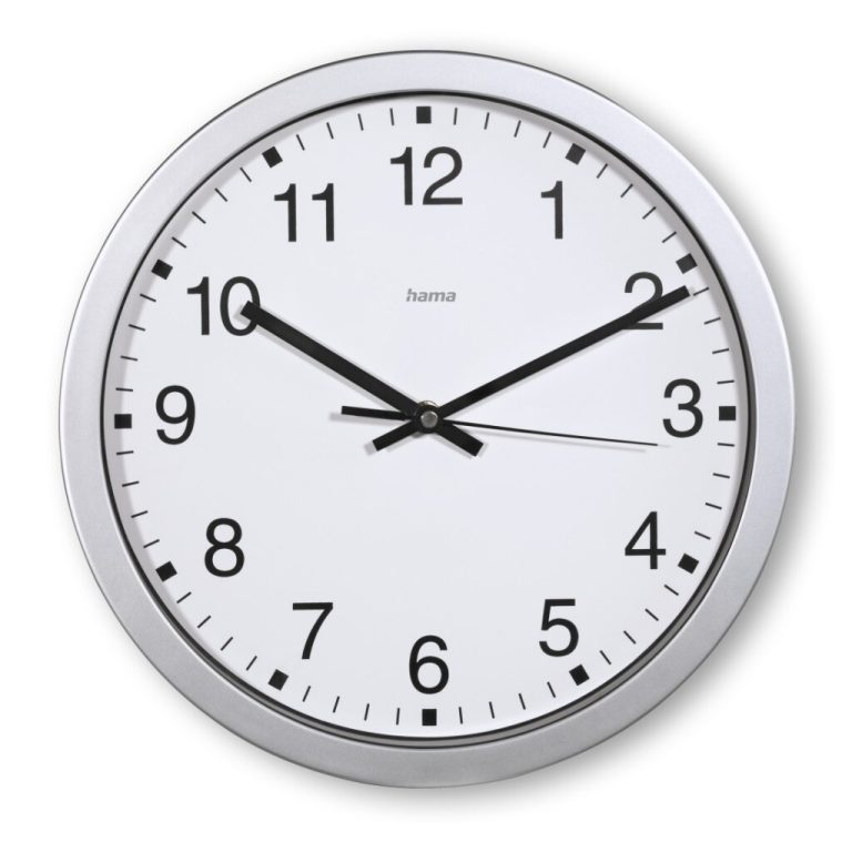 Hama Wandklok Mallorca Tikt Niet 30 cm Zilver/Wit | Kopen bij Flickmyhouse