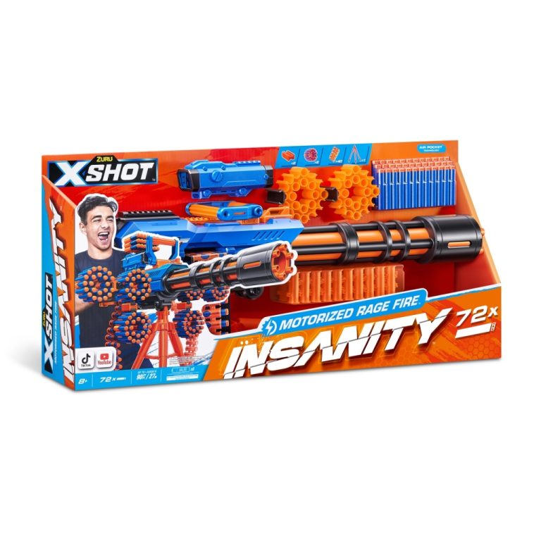 Zuru X-Shot Insanity Motorized Rage Fire Blaster + 72 Darts | Kopen bij Flickmyhouse
