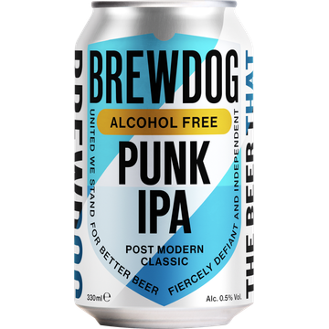 BrewDog Punk IPA Alcoholvrij 0.5% Blik 330ML bij Jumbo | Flickmyhouse
