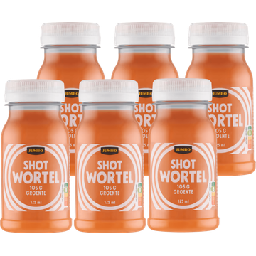 Jumbo Shot Wortel 6 x 125ML | Flickmyhouse