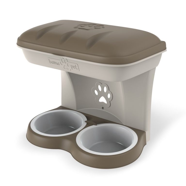 Bama Pet Hondenvoederbak 48x27x42 cm Taupe | Kopen bij Flickmyhouse