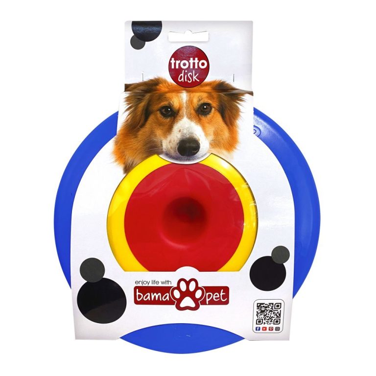 Bama Pet Trotto Disk Hondenspeelgoed 24.5x4.5 cm Blauw/Geel/Rood | Kopen bij Flickmyhouse