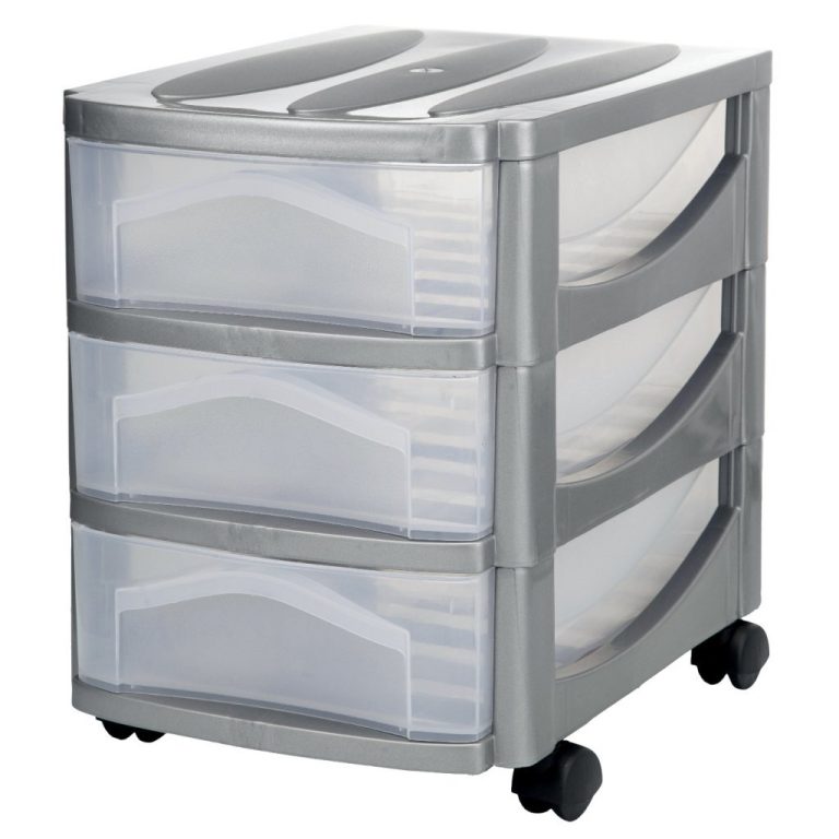 Bama Big Hobby Ladesysteem met 3 Laden 30x30x40 cm Zilver/Wit | Kopen bij Flickmyhouse