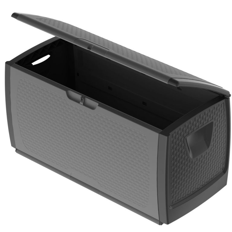 Bama Mettitutto Container 350L 122x56x63 cm Grijs/Antraciet | Kopen bij Flickmyhouse