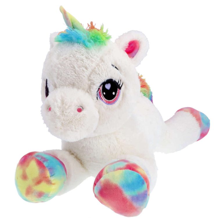 Pluchiez Knuffel Eenhoorn Liggend 80 cm Wit | Kopen bij Flickmyhouse