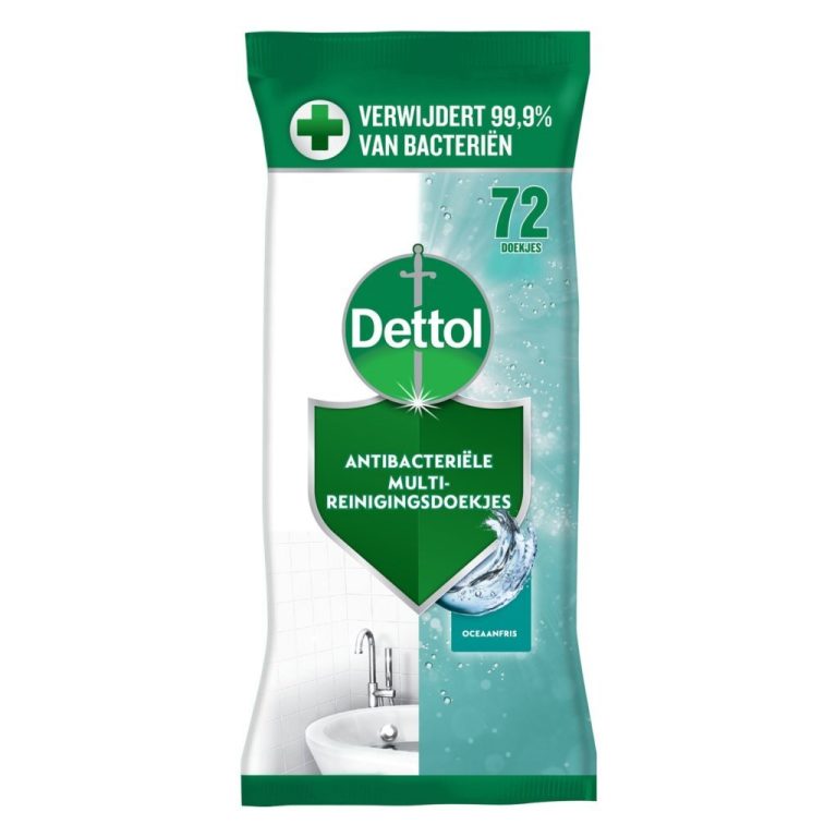 Dettol Desinfecterende Reinigingsdoekjes Oceaanfris 72 Stuks | Kopen bij Flickmyhouse