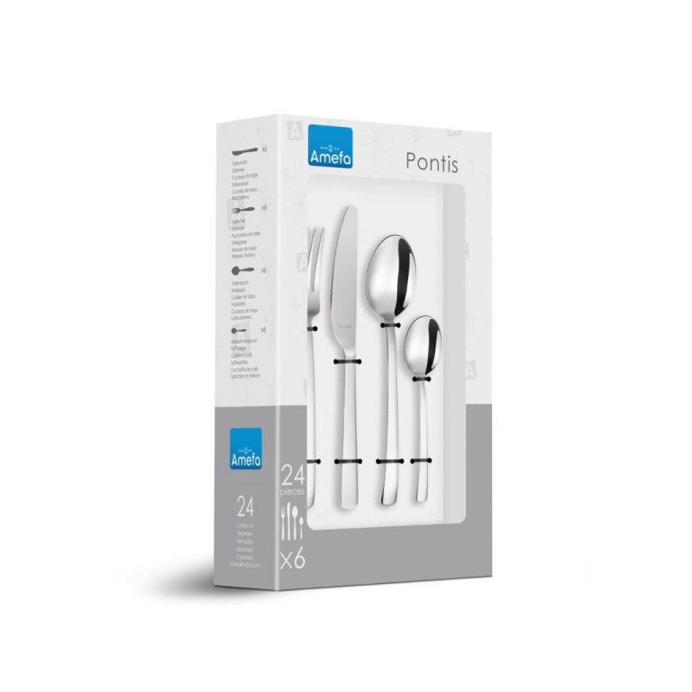 Amefa Pontis Bestekset 24-delig Zilver/RVS | Kopen bij Flickmyhouse