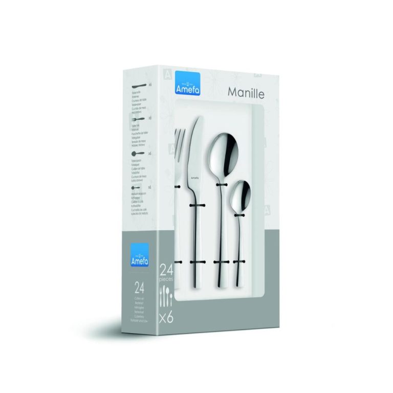 Amefa Manille Bestekset 24-delig Zilver/RVS | Kopen bij Flickmyhouse