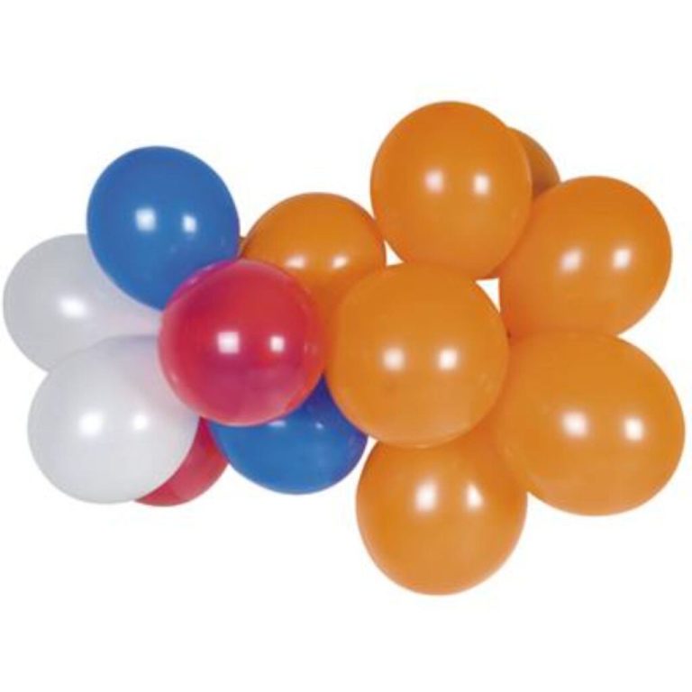 Ballonen 100 Stuks Rood/Wit/Blauw/Oranje | Kopen bij Flickmyhouse