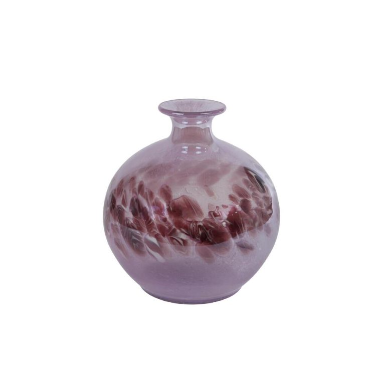 Glazen Vaas Orla 22x22x23.5 cm Paars | Kopen bij Flickmyhouse