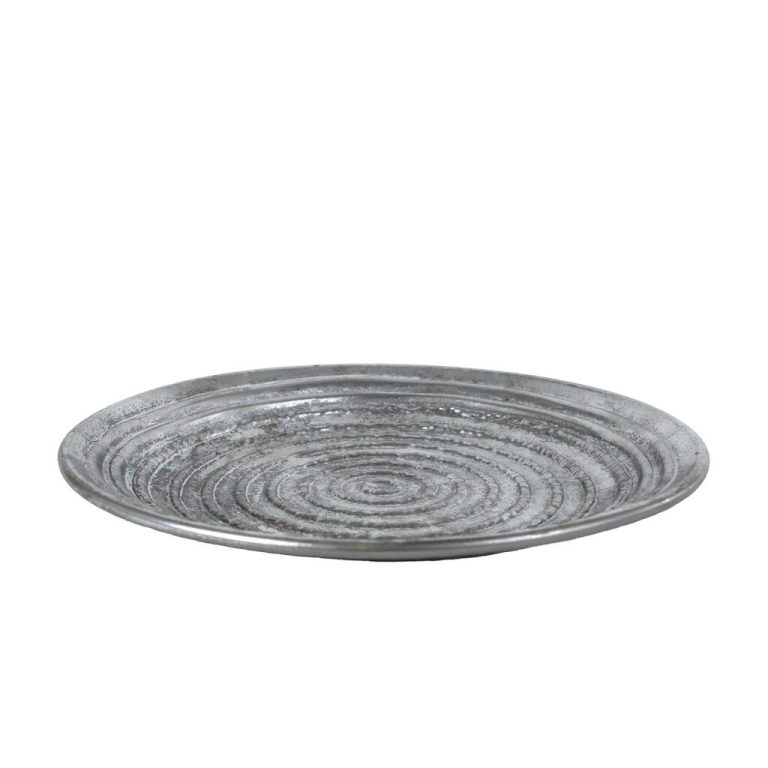 Metalen Dienblad Ceara 39x39x2 cm Zilver | Kopen bij Flickmyhouse