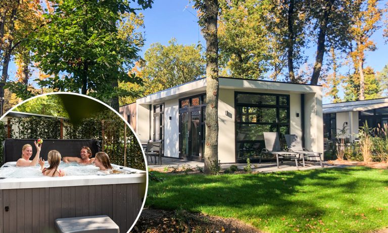 Luxe 6-persoons vakantiehuis met bubbelbad op vakantiepark op de Veluwe